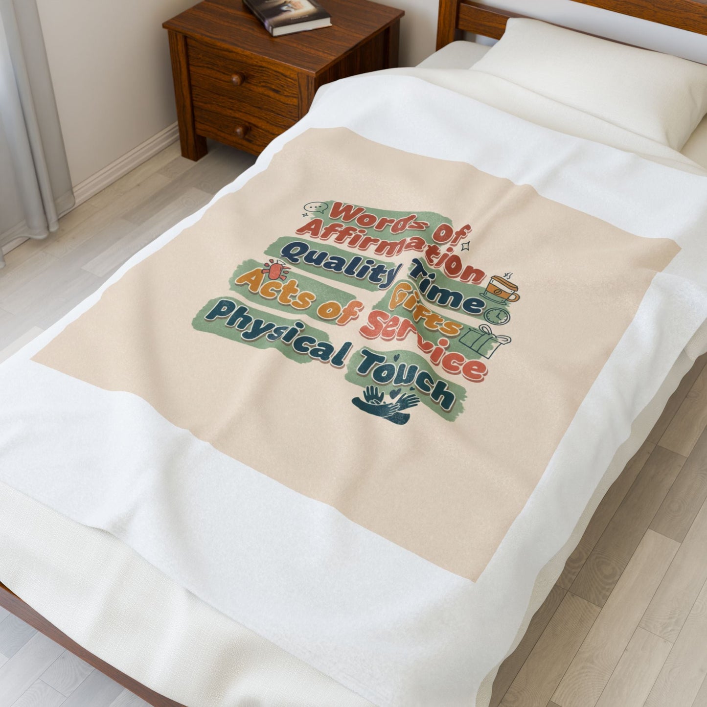 Love Languages Meme Plush Blanket | acts of snacks, quiet love