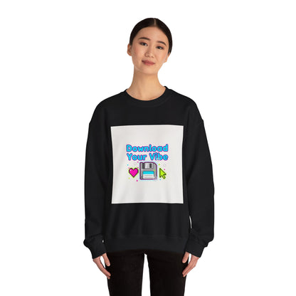 Download Your Vibe Sweatshirt | Y2K retro tech, pixel floppy art