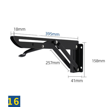 Stainless Steel K-shaped Folding Triangle Bracket Wall Shelf Shelf Support Frame