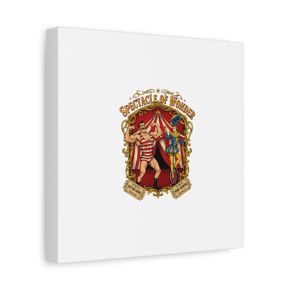 Spectacle of Wonder Circus Art Print, Canvas | Vintage Carnival Design