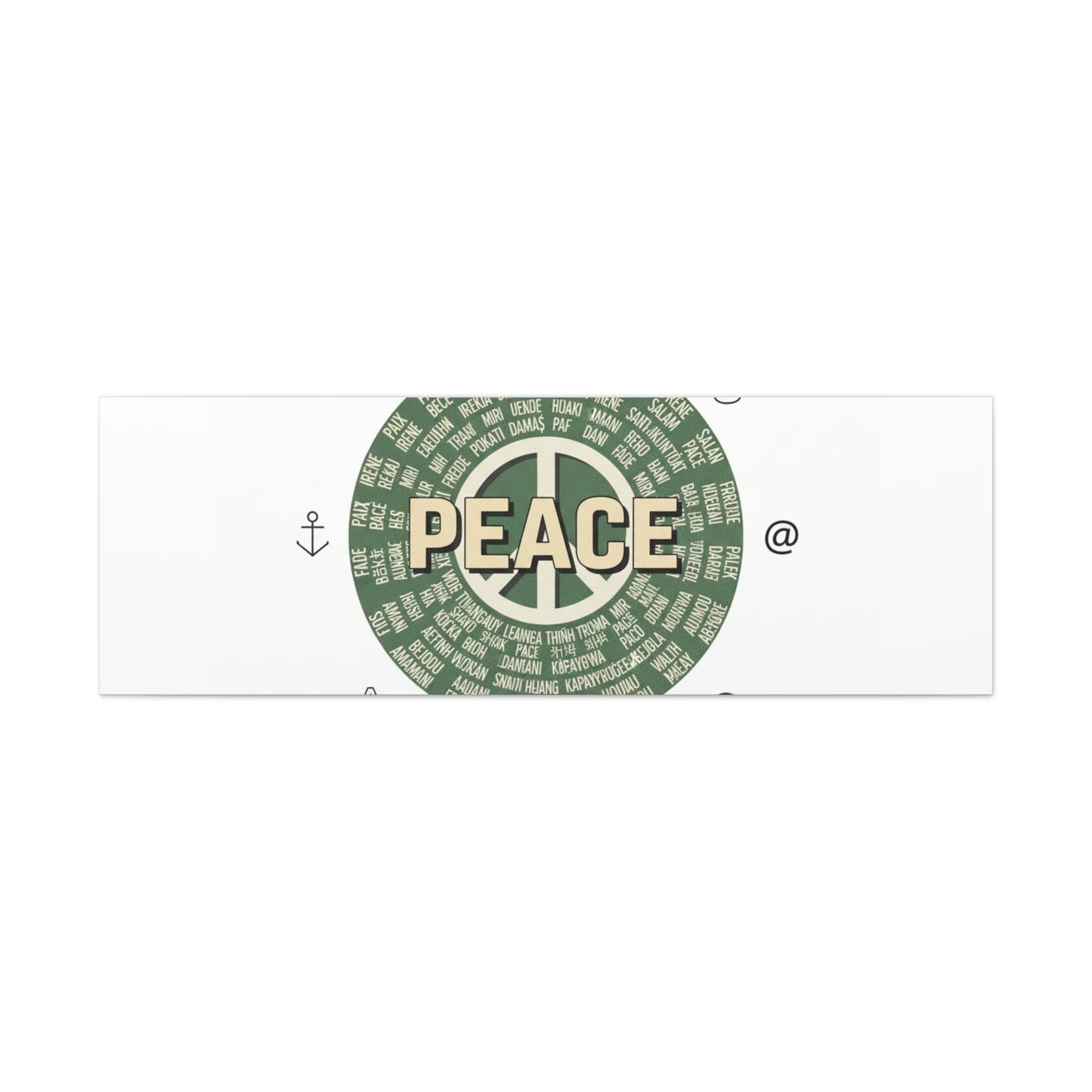 Peace doodle canvas | hand drawn sketch aesthetic, handwritten message