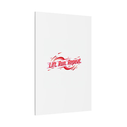 Lift Run Repeat Canvas | Fitness Wall Art, Gym Motivation