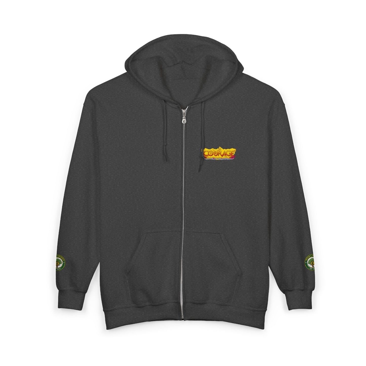 Courage Treehouse Zip Hoodie — “Courage is a universal language”