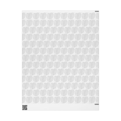 Monstera Leaf Gray Wrapping Paper – Botanical Gift Wrap Roll