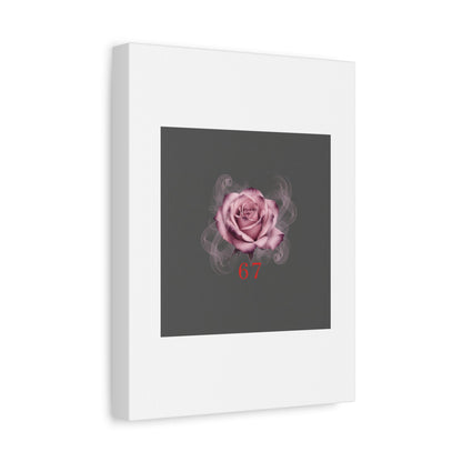 6 7 Valentine's Canvas | Viral Gothic Rose Wall Art | 6 7 Meaning Dark Romance