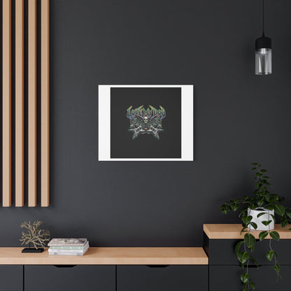 Love My Dog metal font Canvas | gothic wellness quote, edgy self-care merch