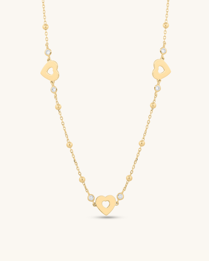 Open Heart Beats Necklace