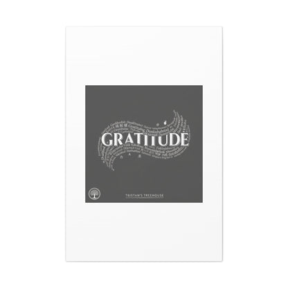 Gratitude Wall Art Matte Canvas | Tiny Treats, sweet uplifting print