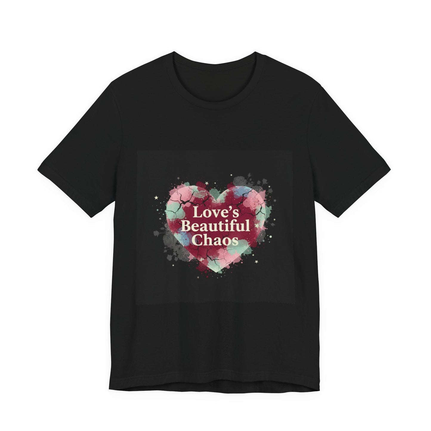 Love's Beautiful Chaos Tee | grunge heart shirt, distressed love tee