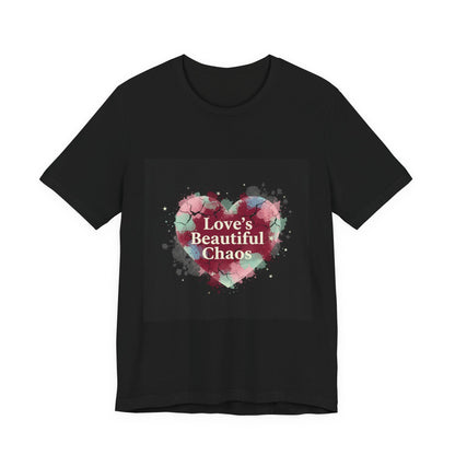 Love's Beautiful Chaos Tee | grunge heart shirt, distressed love tee