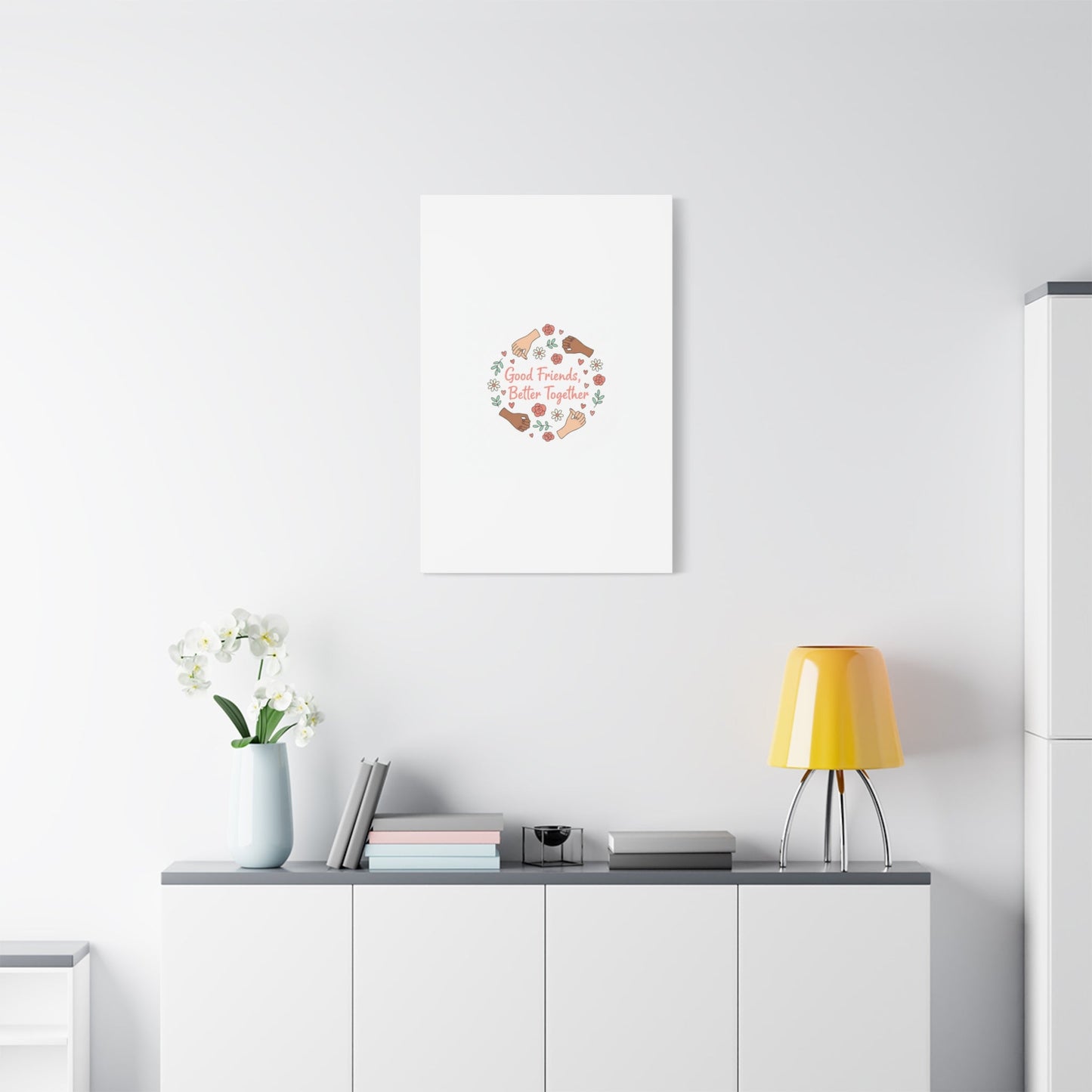 Good Friends Better Together Canvas | Friendship Valentine, Platonic Love