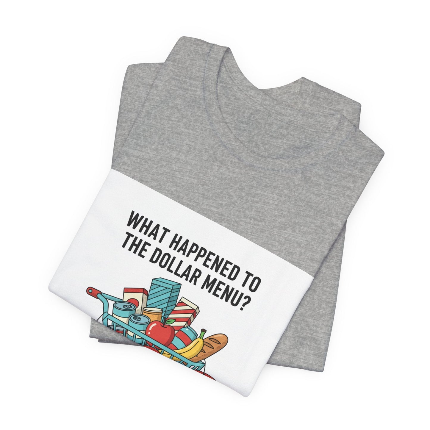 What Happened to the Dollar Menu Tee | grocery prices shirt, budget humor