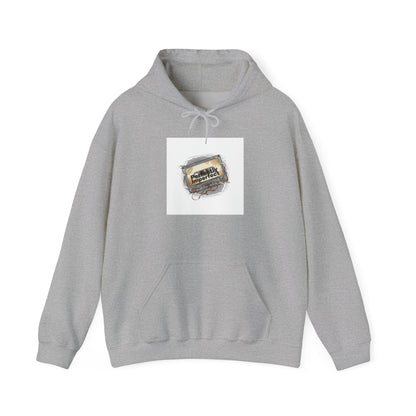 Glitch Tape Patch Hoodie | analog error, retro-tech static