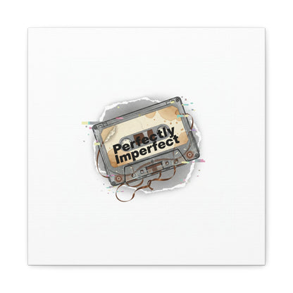 Perfectly Imperfect Cassette, Canvas Print | Analog Error, glitch art static