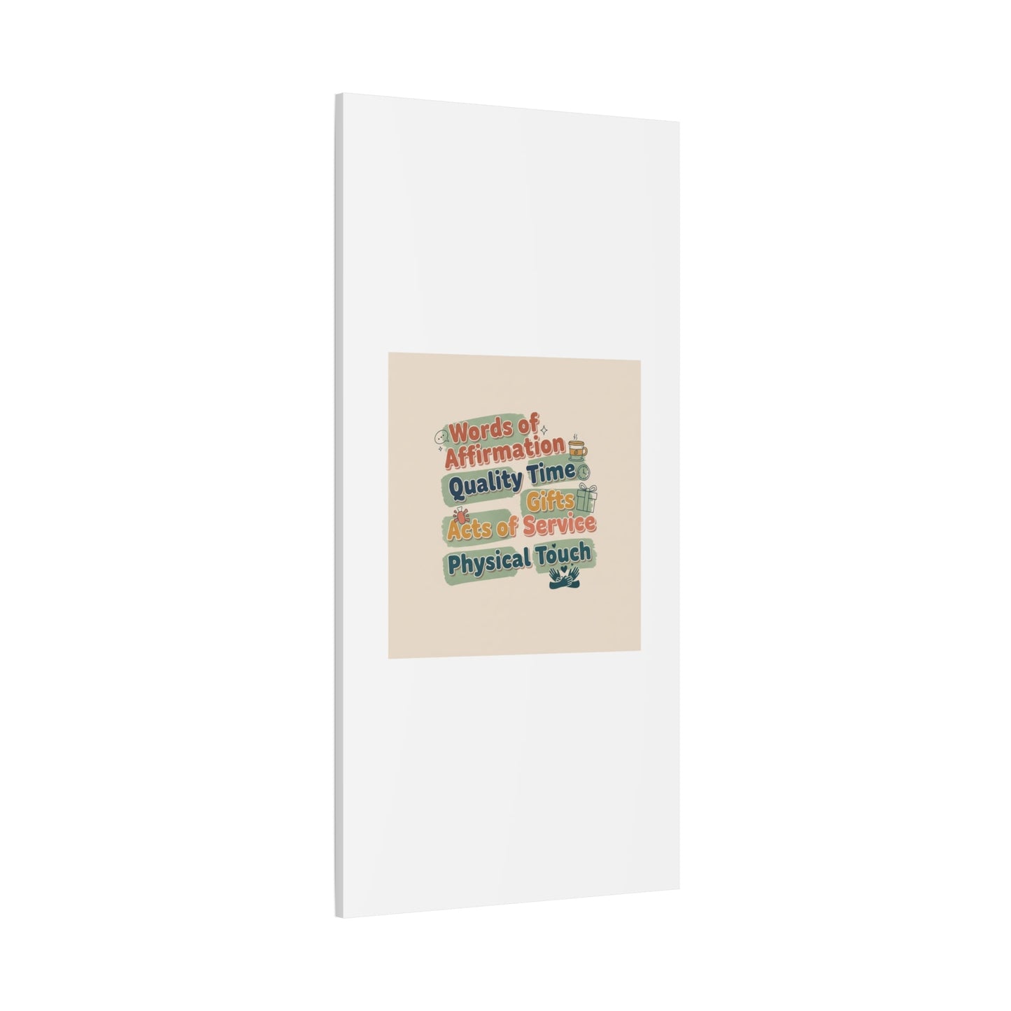 Love Languages List Matte Canvas Wall Art | love language meme, relationship humor