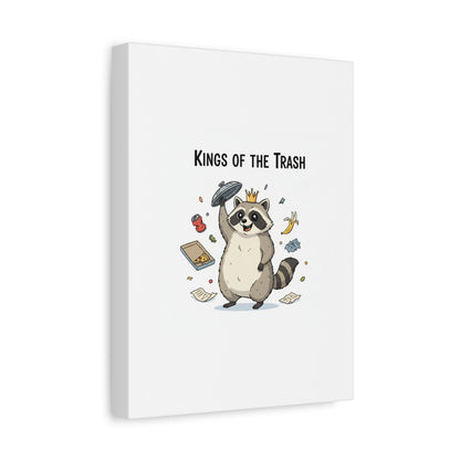 Kings of the Trash Canvas, Raccoon Doodle | Trash Panda, Goofy Critter Art