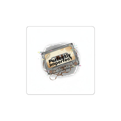 Perfectly Imperfect Cassette Sticker | Analog Error, glitch art sticker