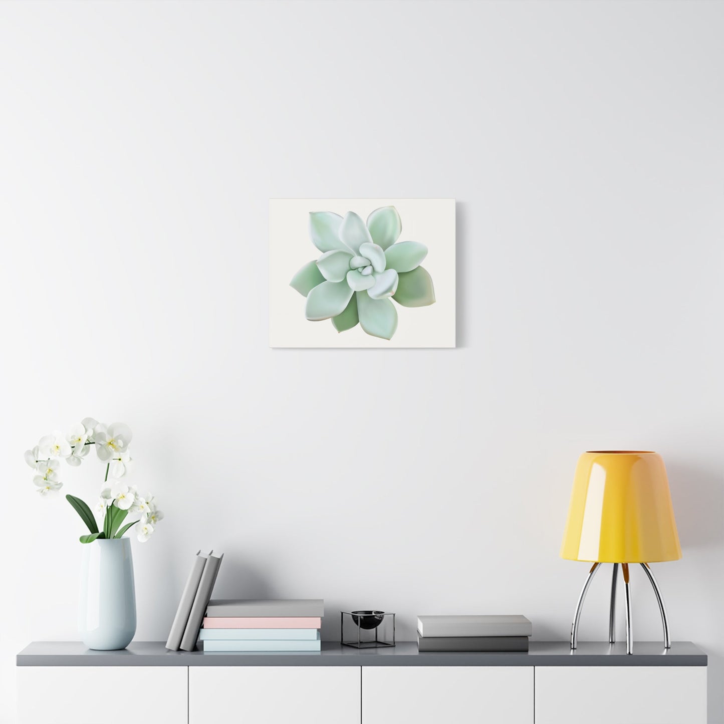 Pachyveria Haagei Succulent Canvas Print – Botanical Wall Art