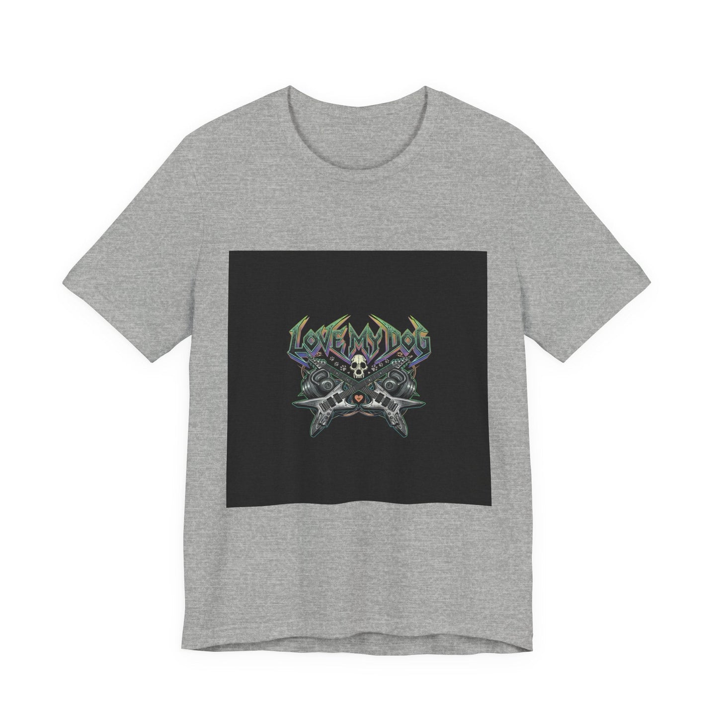 Love My Dog T-Shirt | Rock & Roll Dog Mom Dad Graphic Tee