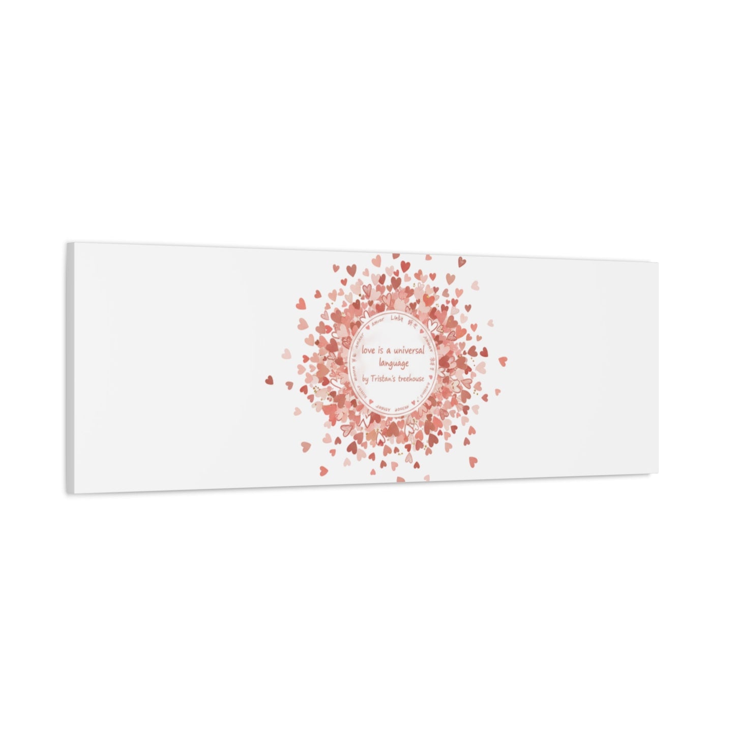 Tiny Heart Confetti Canvas | Matte Stretched Wall Art