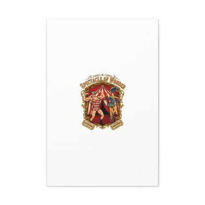 Spectacle of Wonder Circus Art Print, Canvas | Vintage Carnival Design