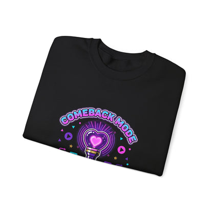 Comeback Mode Streaming Squad Crewneck, K-pop Comeback, Lightstick Fan Chant