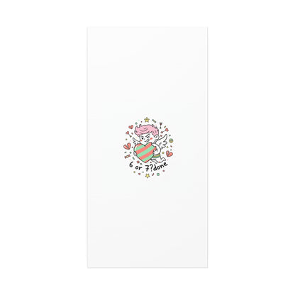 Weird Cupid heart illustration Canvas | Weird Valentine, quirky chaotic love