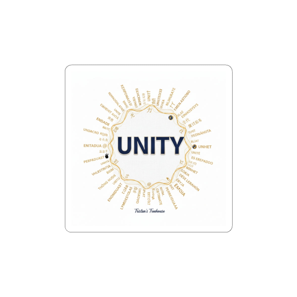 Sober Curious UNITY Sticker | Dry January Mocktail Humor