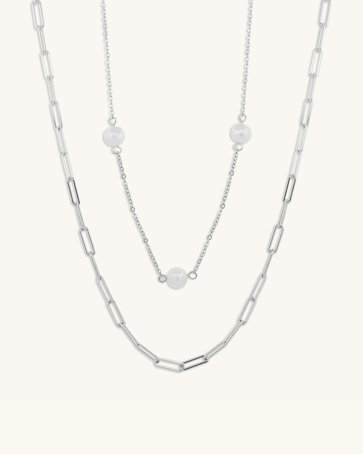 Layered Pearl Necklace