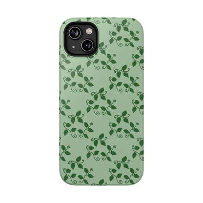 Pothos Pattern Phone Case – Dual Layer Protective Cover