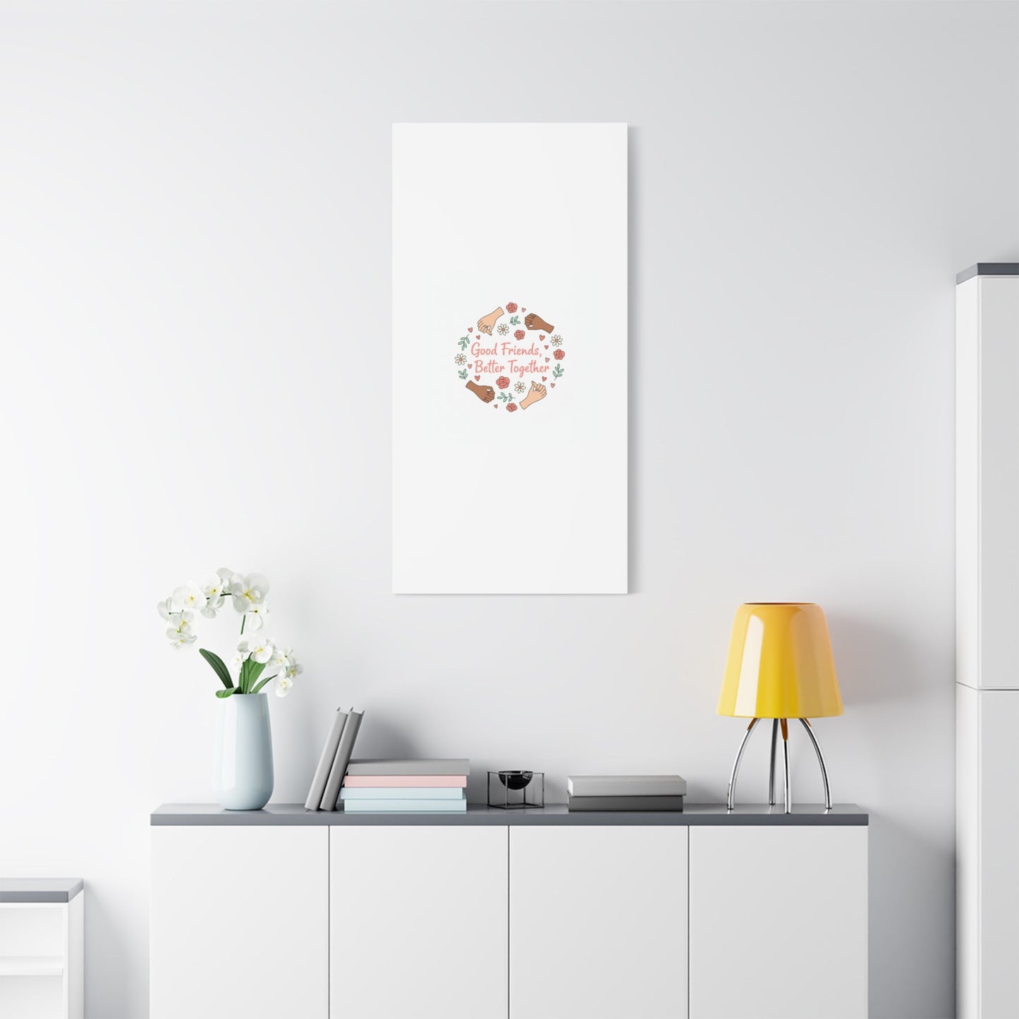 Good Friends Better Together Canvas | Friendship Valentine, Platonic Love