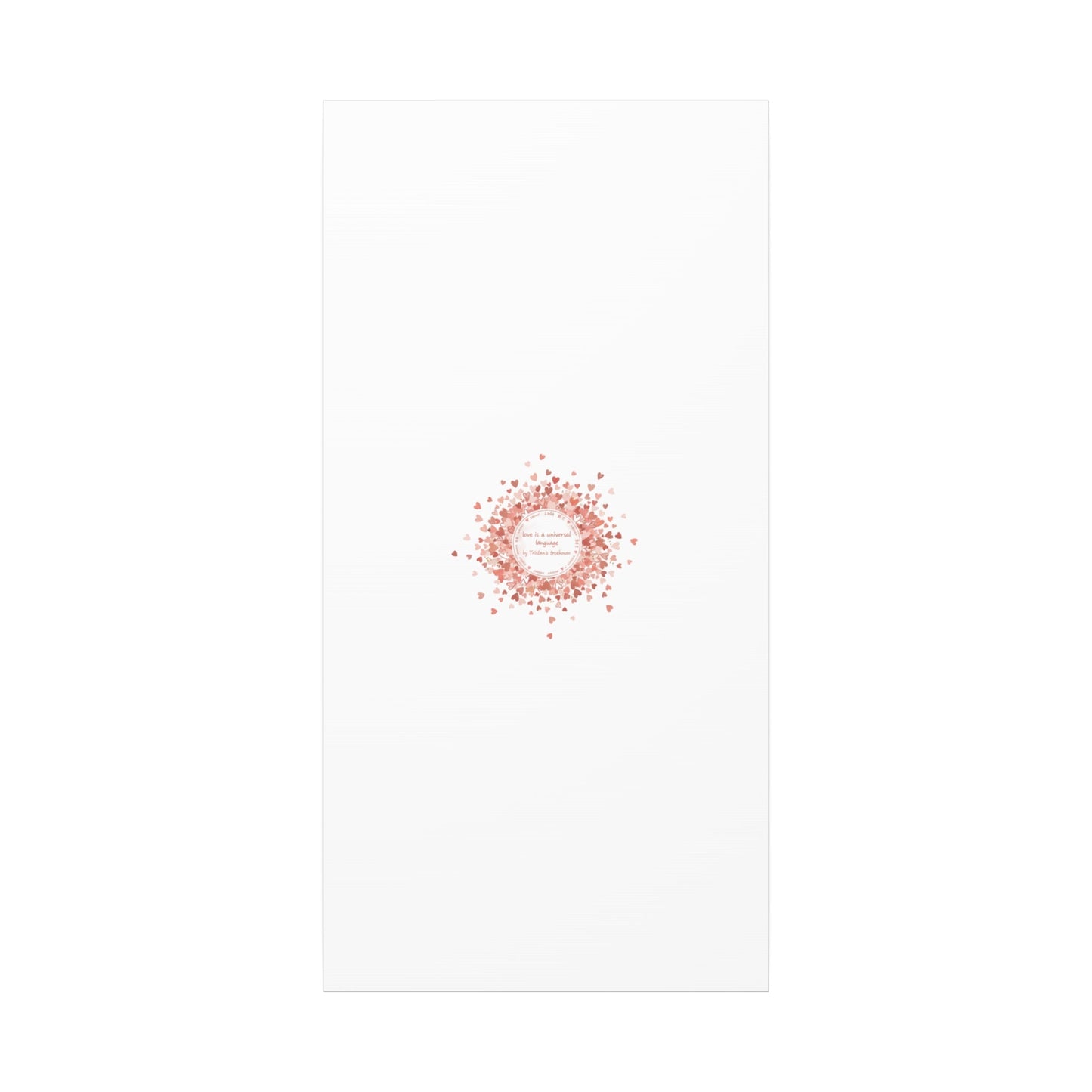 Tiny Heart Confetti Canvas | Matte Stretched Wall Art
