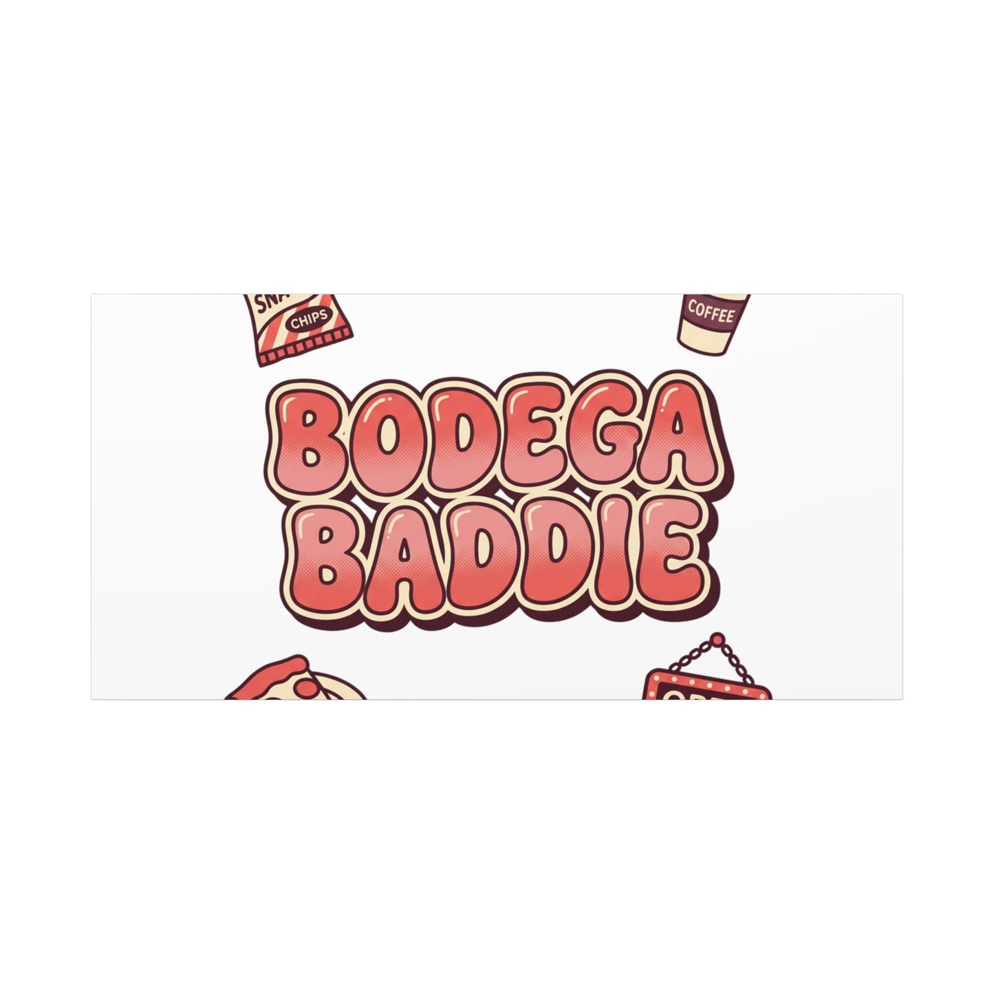 Bodega Baddie Matte Canvas, Stretched | NYC Y2K Corner Store Vibes