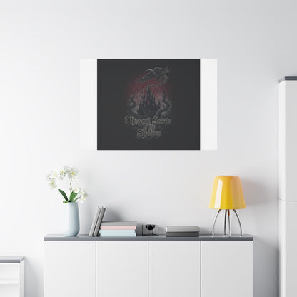 Whispered Secrets of the Shadows Castle Wall Art, Matte Canvas | Gothic Medieval Decor