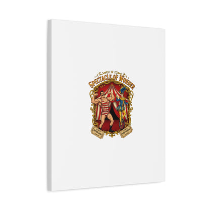 Spectacle of Wonder Circus Art Print, Canvas | Vintage Carnival Design