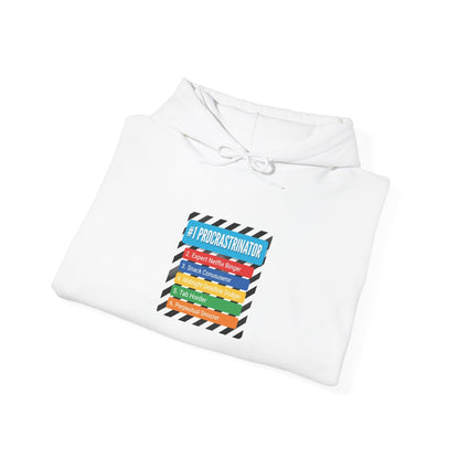 #1 Procrastinator Hoodie | Top-List Ranking Graphic, List Lover Apparel