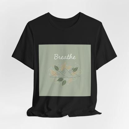 Breathe Leaf Line Tee | nature vibes, calming minimal