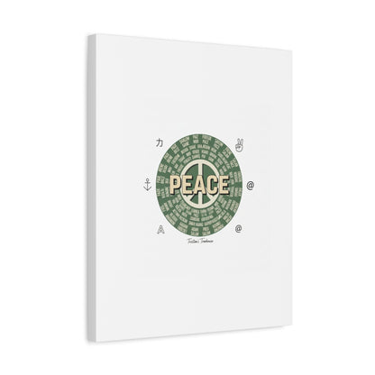 Peace doodle canvas | hand drawn sketch aesthetic, handwritten message