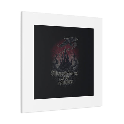 Whispered Secrets of the Shadows Castle Wall Art, Matte Canvas | Gothic Medieval Decor