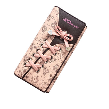 Bow clutch purseSweet Bow Accent Clutch Purse - Elegant Multi-Slot Wallet & Evening Wristlet
