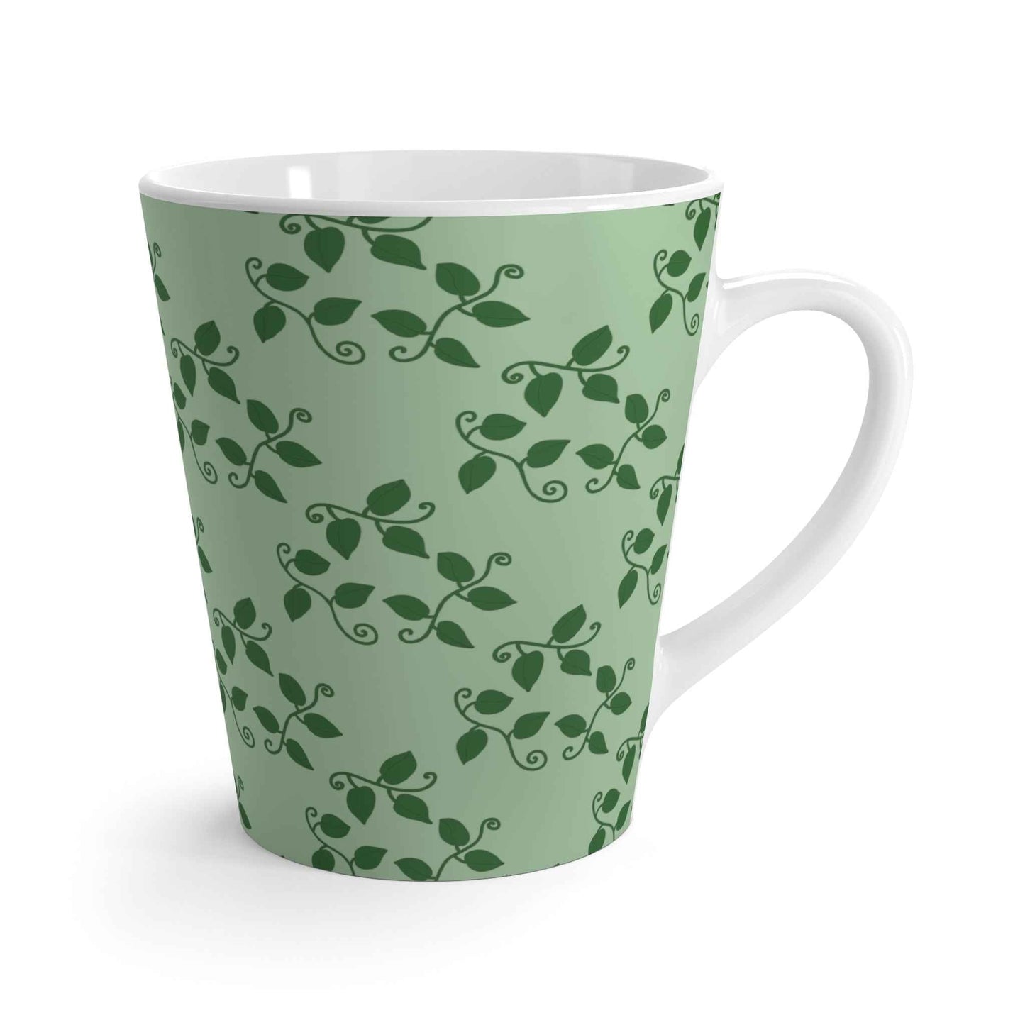 Pothos Pattern Ceramic Mug 12 oz