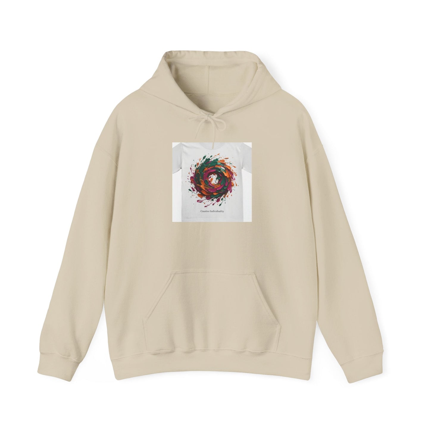 Painterly Abstract Floral Swirl Hoodie | artsy brushstroke apparel