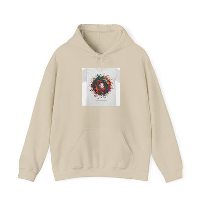 Painterly Abstract Floral Swirl Hoodie | artsy brushstroke apparel