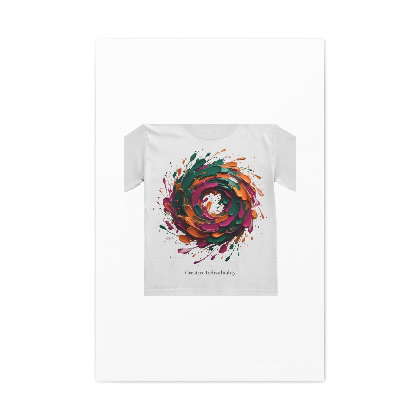 Painterly Abstract Floral Swirl Canvas | Matte Stretched Canvas