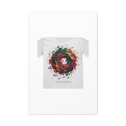 Painterly Abstract Floral Swirl Canvas | Matte Stretched Canvas