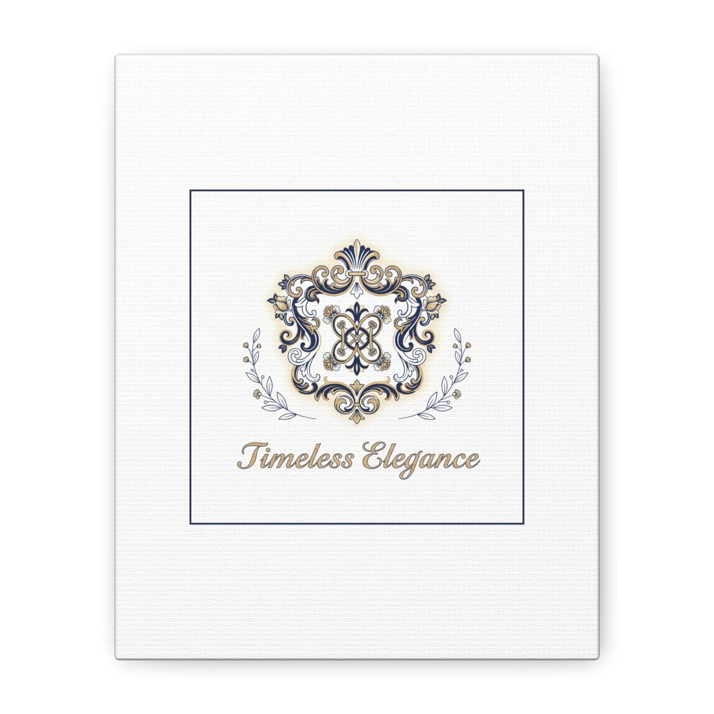 Ornate Brooch Emblem Canvas | Vintage Formalwear Accents, Baroque Print