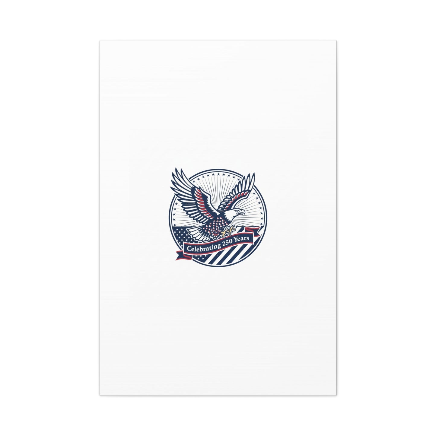 250th Anniversary Eagle Emblem Canvas | Semiquincentennial Americana