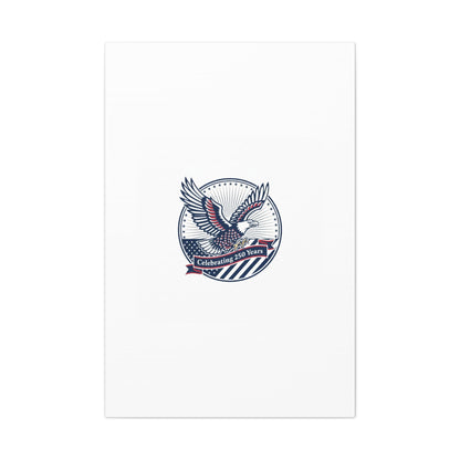 250th Anniversary Eagle Emblem Canvas | Semiquincentennial Americana