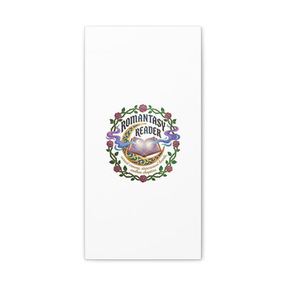 Romantasy Reader Canvas Print | enchanted bookish celestial gothic