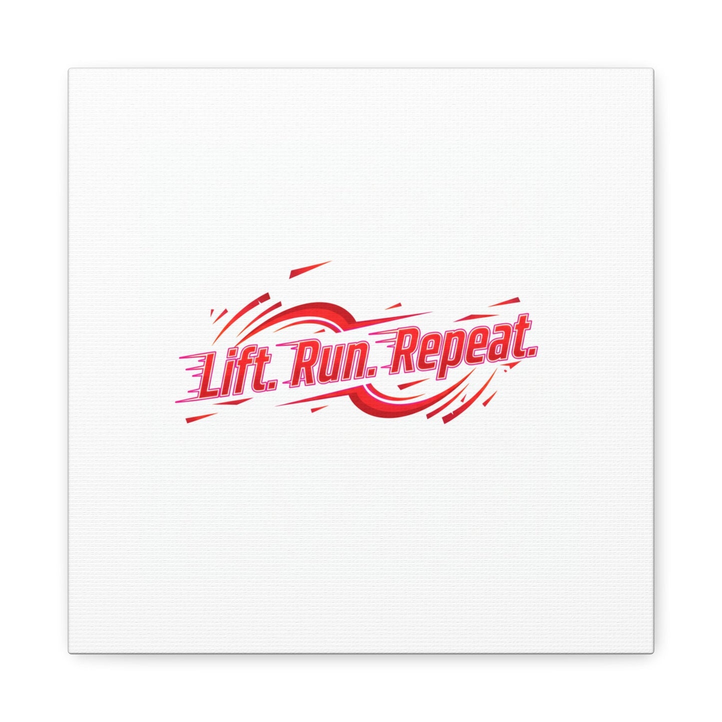 Lift Run Repeat Canvas | Fitness Wall Art, Gym Motivation